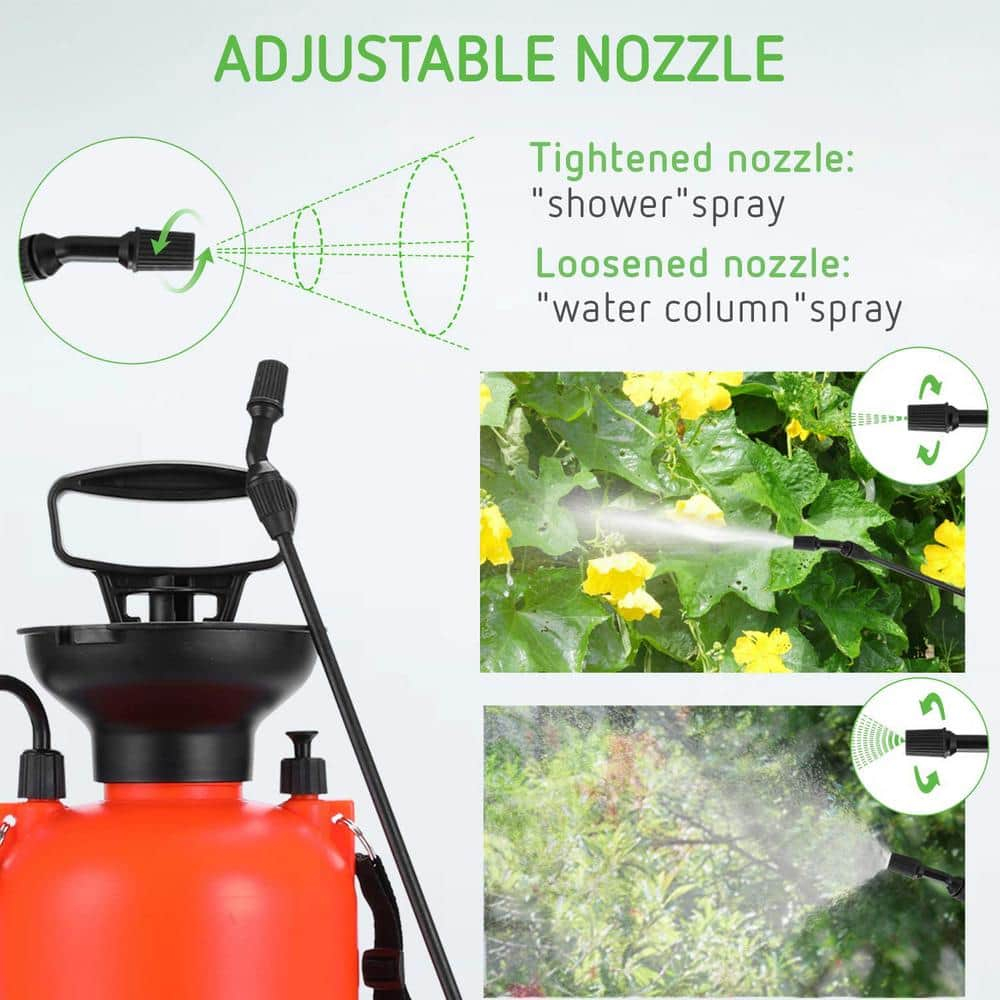 VIVOSUN 0.8 Gallon Pump Pressure Sprayer, Pressurized Lawn & Garden Water Spray Bottle with Adjustable Shoulder Strap, Pressure Relief Valve, for Plants, Car Detailing and Cleaning