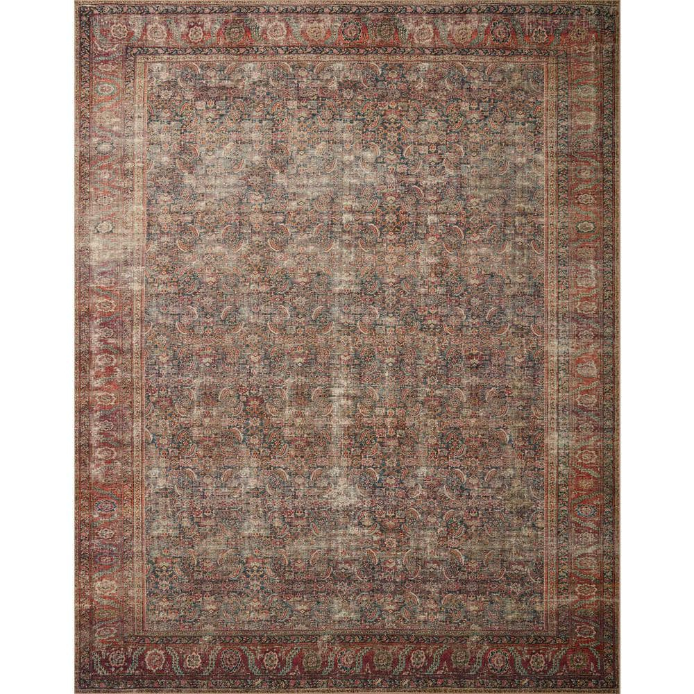 Loloi II Wynter WYN-09 Onyx / Multi Oriental Area Rug 2'-3" x 3'-9"
