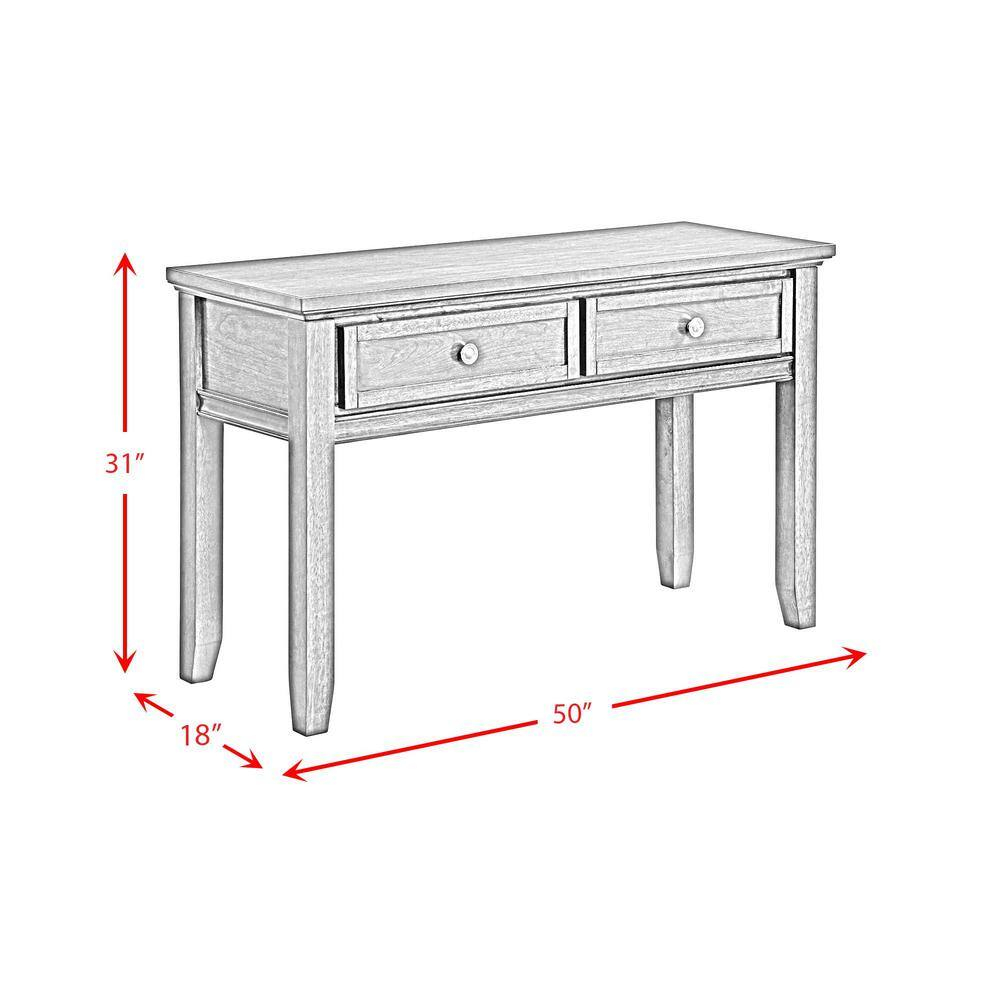 Picket House Furnishings Rouge Sofa Table in Cherry