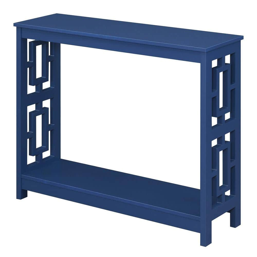 Convenience Concepts Town Square Console Table, Cobalt Blue