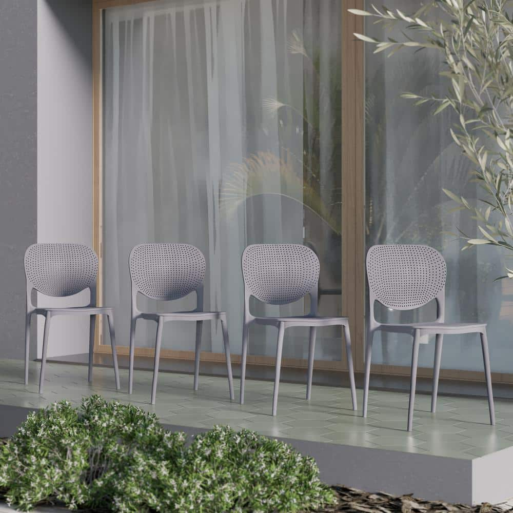 Bloomfield 9-Piece Teak Wood Outdoor Dining Set Gray
