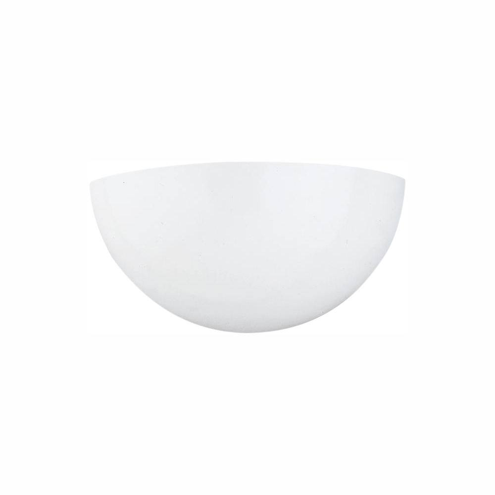 Elegant White Energy Star Outdoor Wall Sconce, Direct Wired