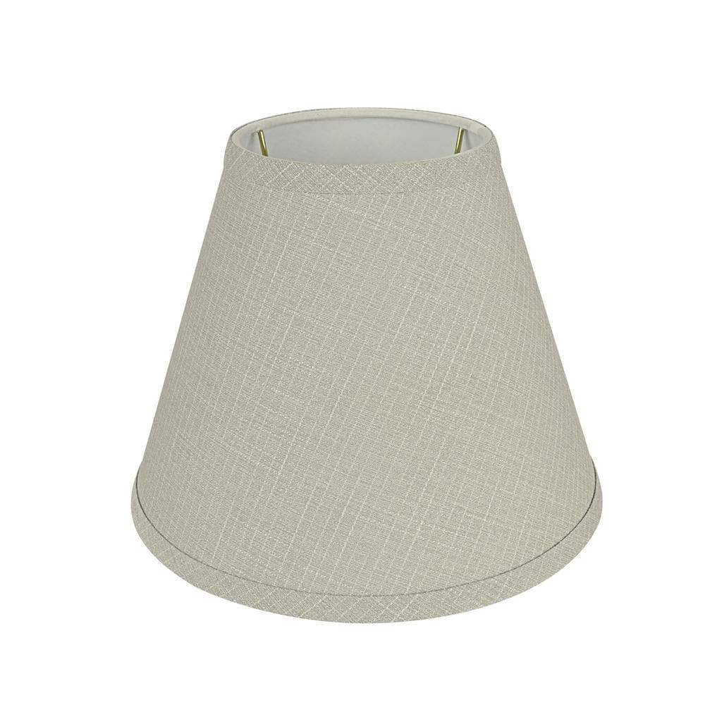 Aspen Creative 59104 Transitional Hardback Empire Shape UNO Construction Lamp Shade in Grey, 10" Wide (5" x 10" x 8")