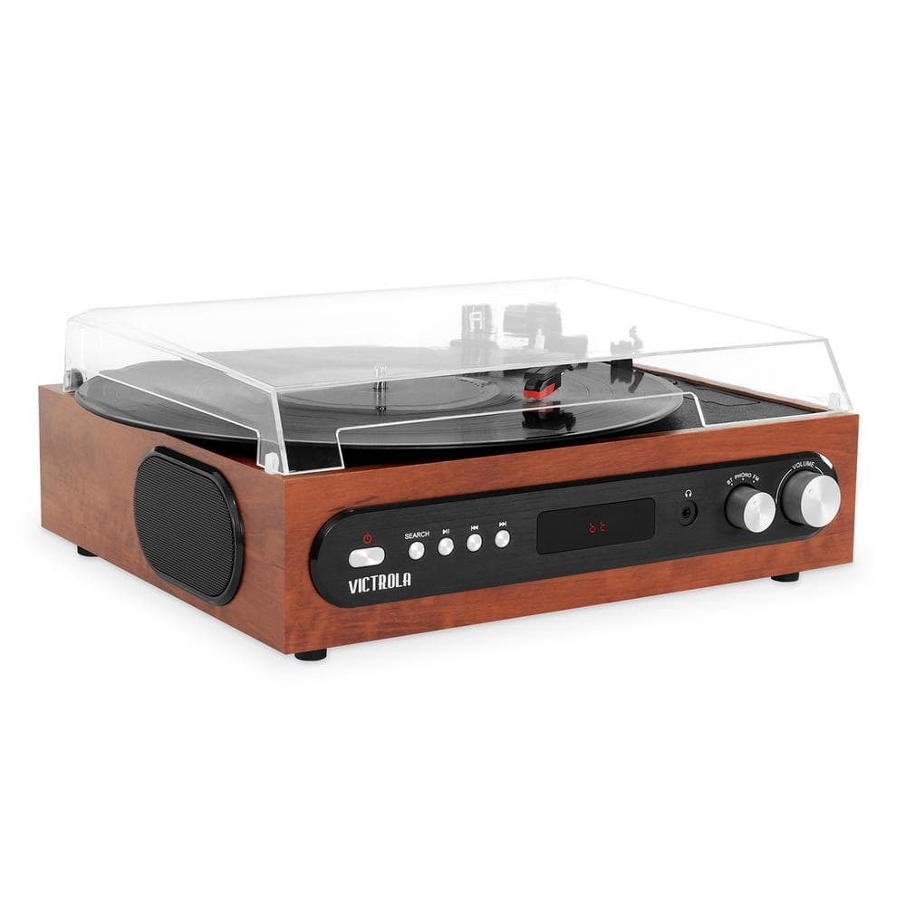 Victrola All-in-1 Bluetooth Record Player with Built in Speakers and 3-Speed Turntable