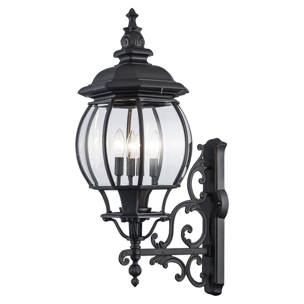 Trans Globe Lighting 4052 BK Outdoor Francisco 32" Wall Lantern, Black