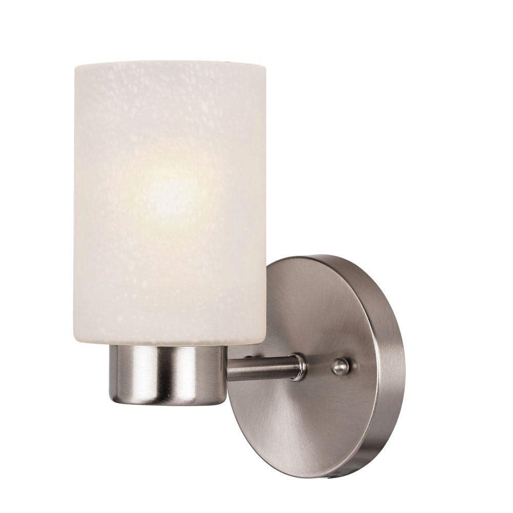 Westinghouse Sylvestre 1-Light Brushed Nickel Gray Wall Sconce