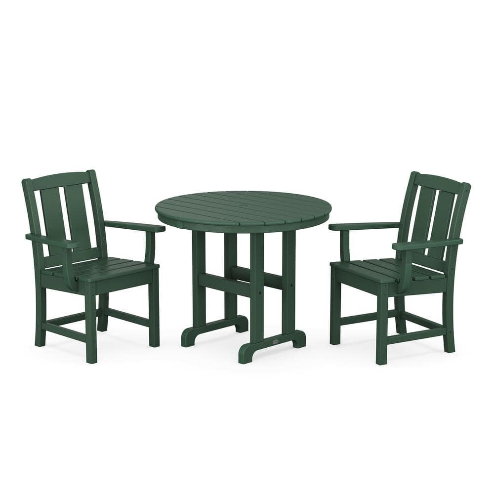 Mission 3-Piece Farmhouse Dining Set