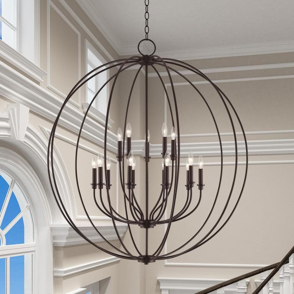 Livex Lighting - Milania - 15 Light Foyer Chandelier in Farmhouse Style - 42