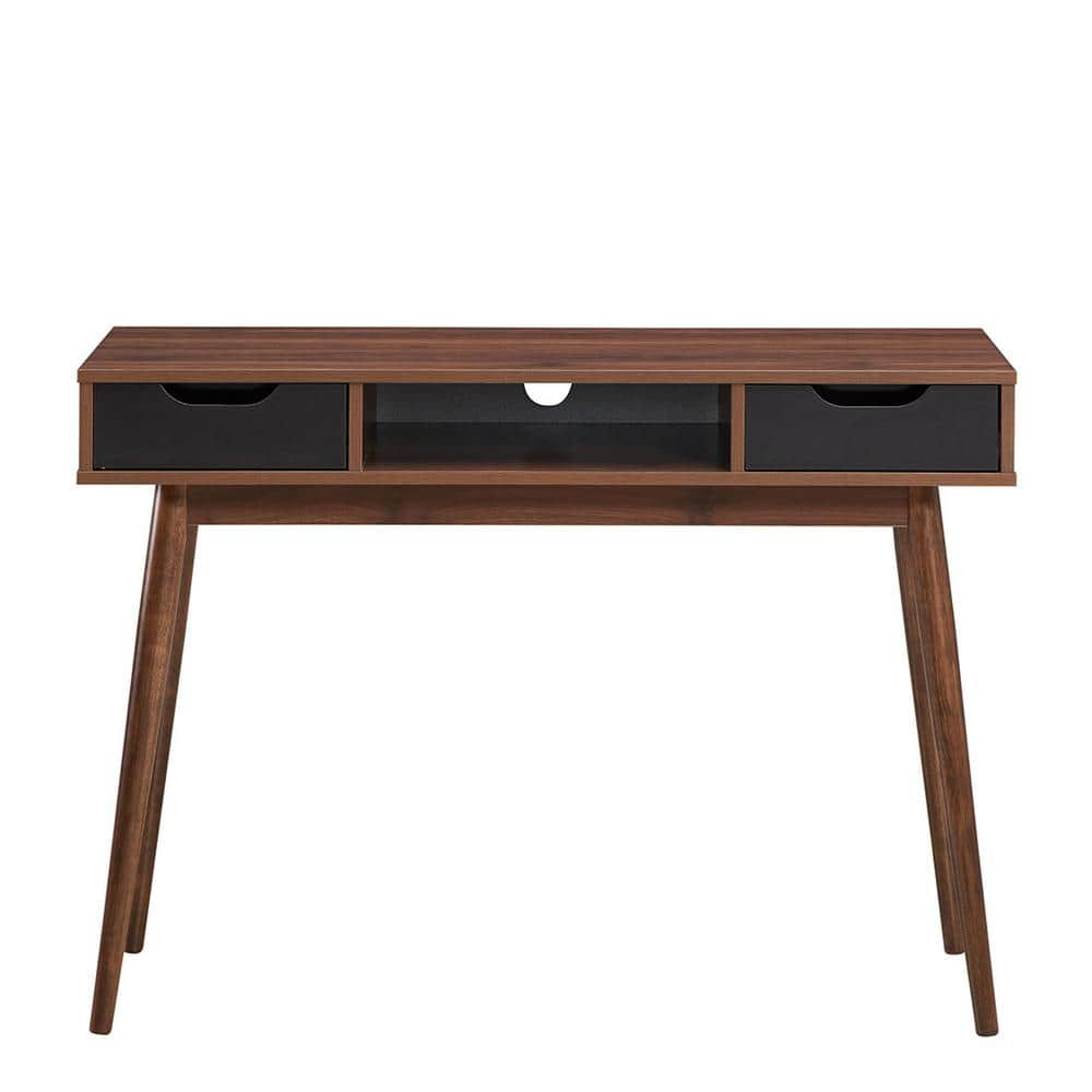Costway Computer Desk Writing Table w/ Drawers Laptop PC Workstation Home Walnut