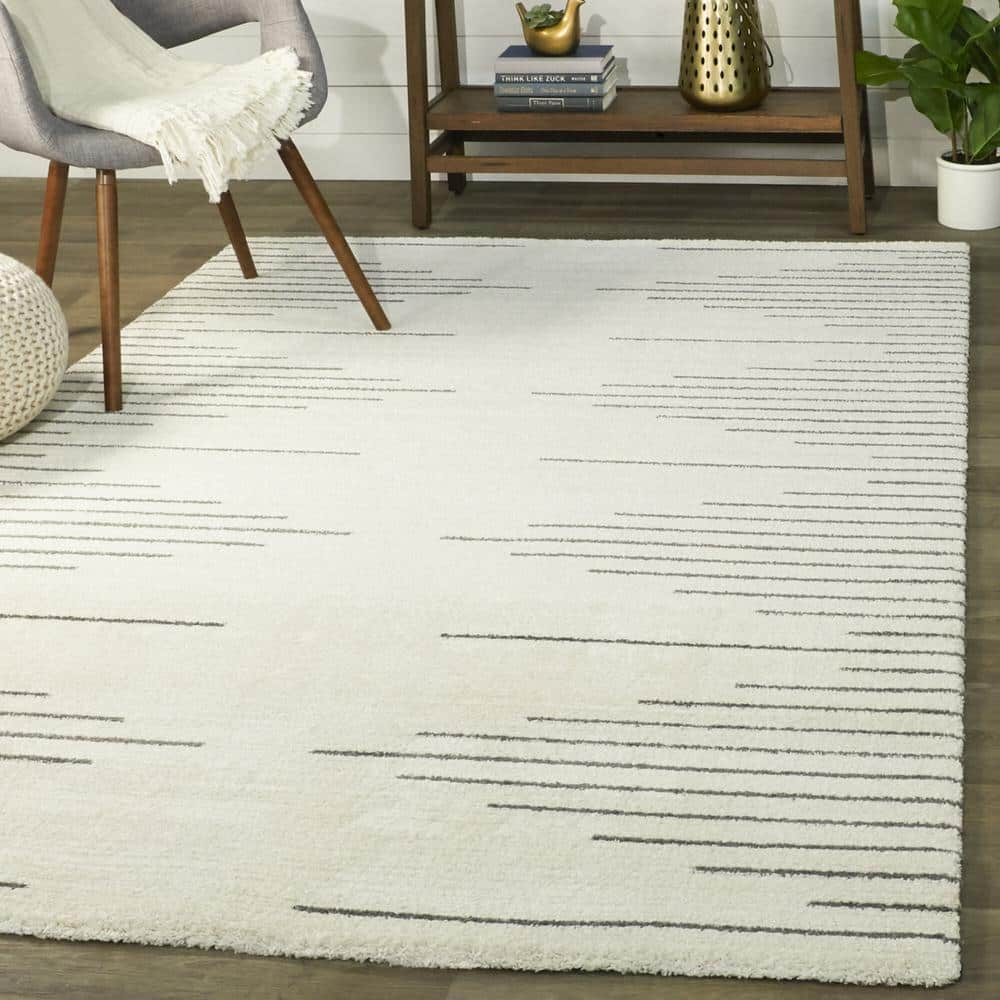 Chatham Cream 9 ft. x 12 ft. Stripe Area Rug