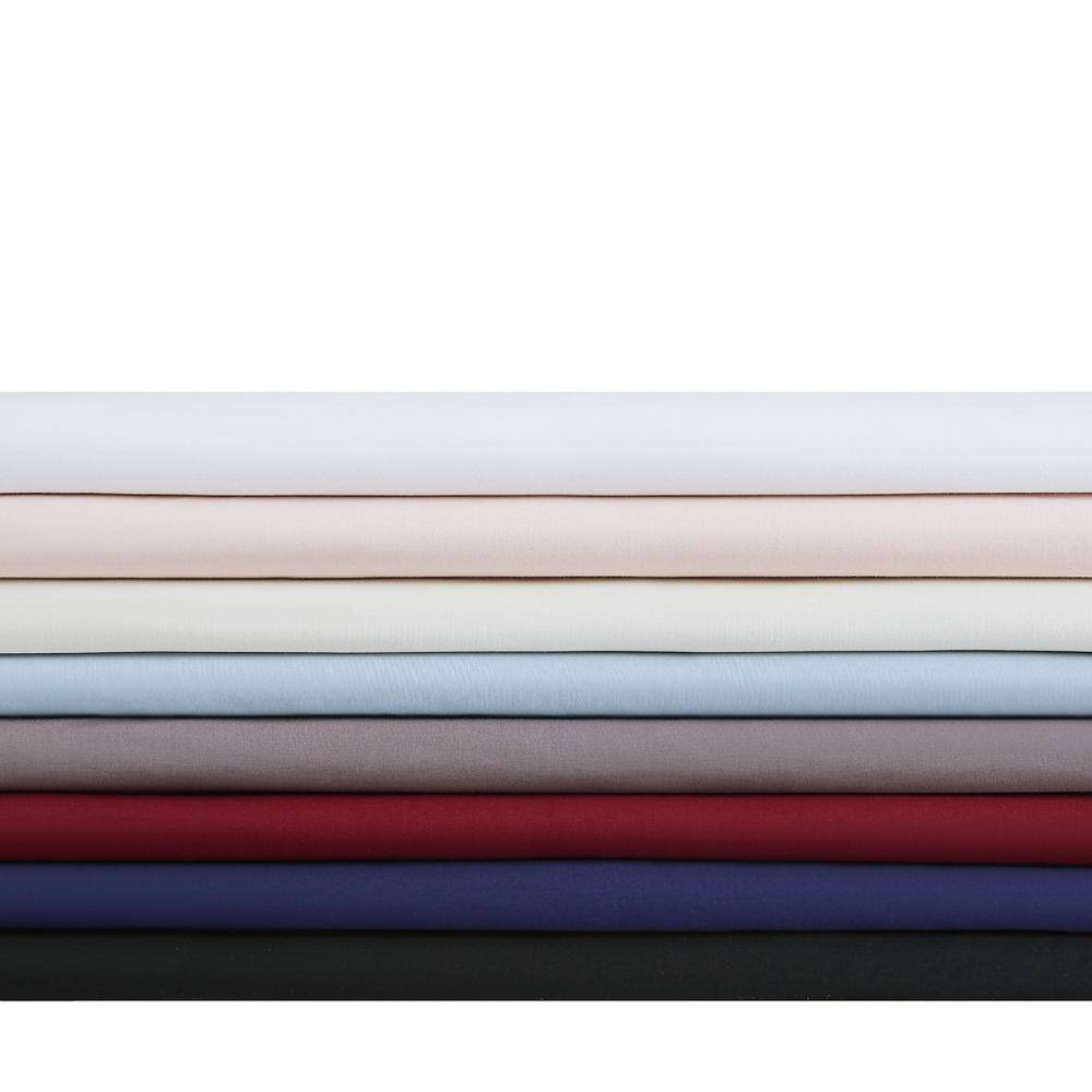 Brooklyn Loom Classic Cotton Sheet Sets Grey Cotton 3-Piece Twin Sheet Set, Solid Color Themed, for Men and Women, Oeko-TEX Certified Confidence