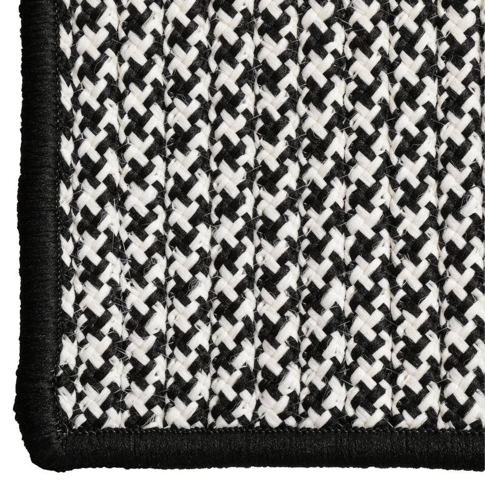 Sadie Black 10 ft. x 10 ft. Indoor/Outdoor Patio Braided Area Rug