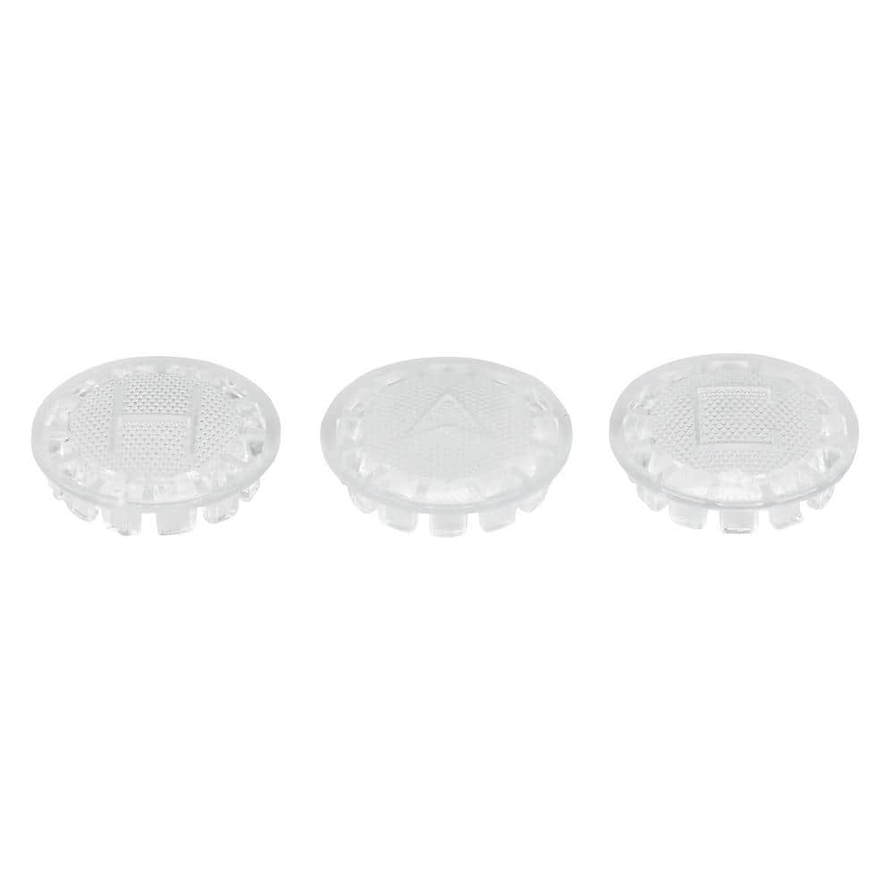 (3-Pk) Danco Index Button for Price Pfister Faucets Clear 80677