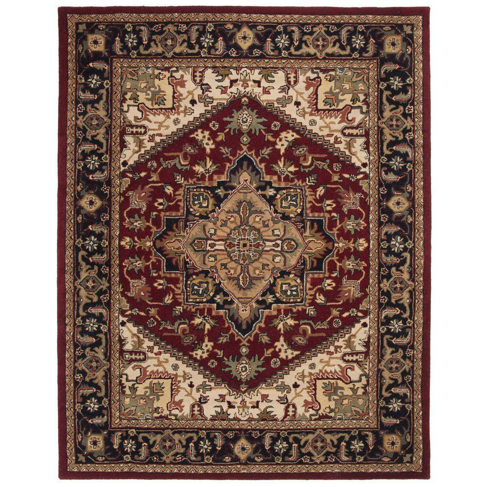 SAFAVIEH Heritage York Traditional Wool Area Rug, Red, 11' x 15'