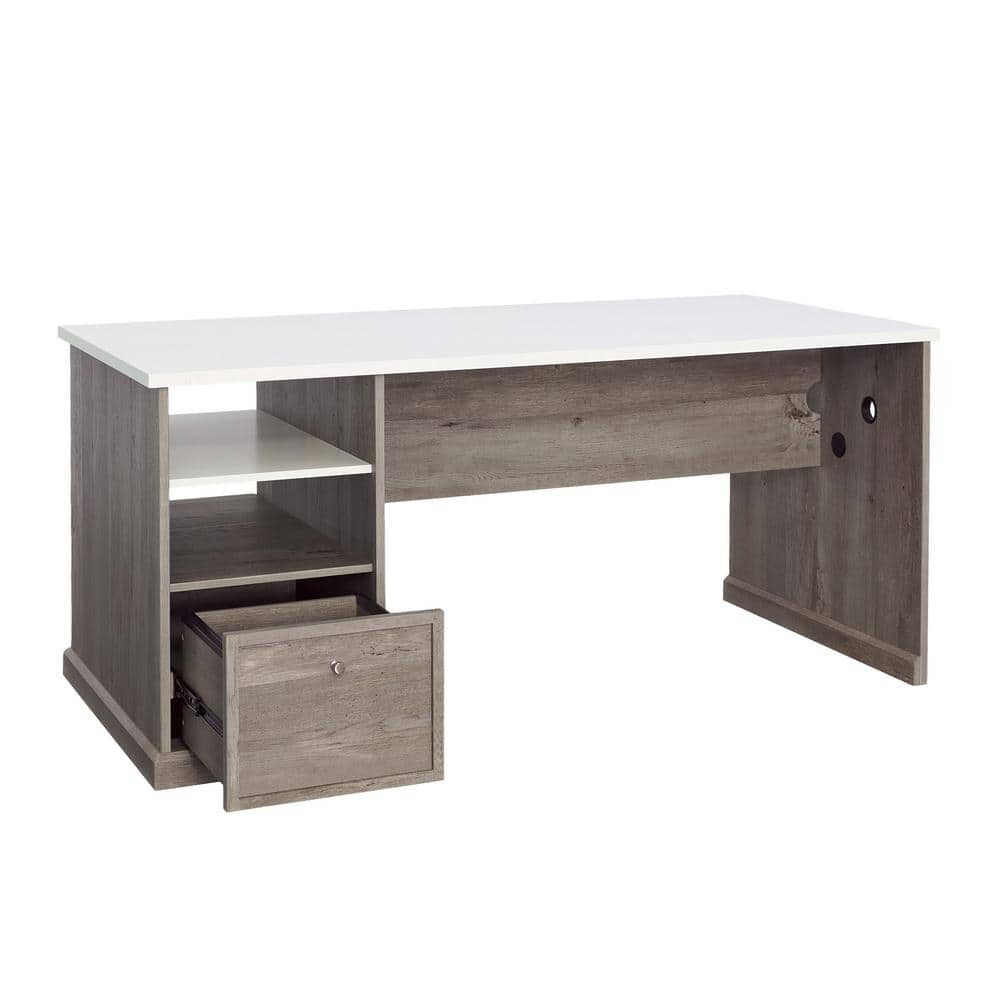 Sauder Craft Pro Engineered Wood Craft Table in Mystic Oak Finish