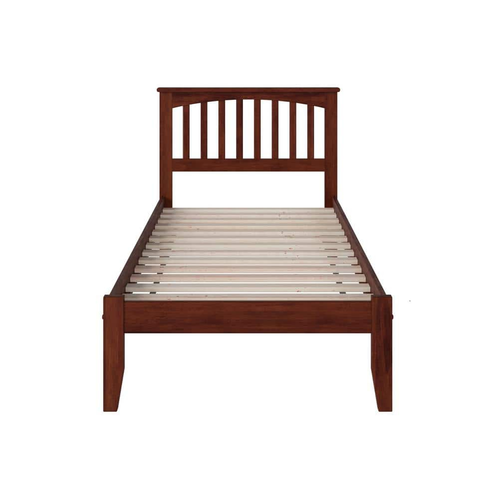 Mission Platform Bed with Open Foot Board in, in Multiple Colors and Sizes