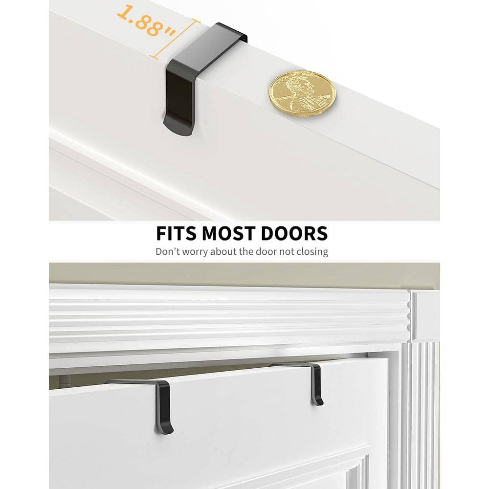 Black Metal 9-Tier Over The Door Pantry Organizer