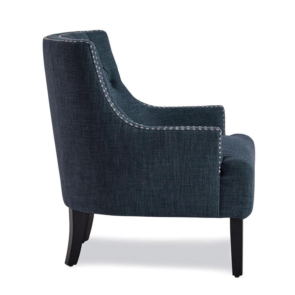 Lexicon Charisma Upholstered Accent Chair in Indigo