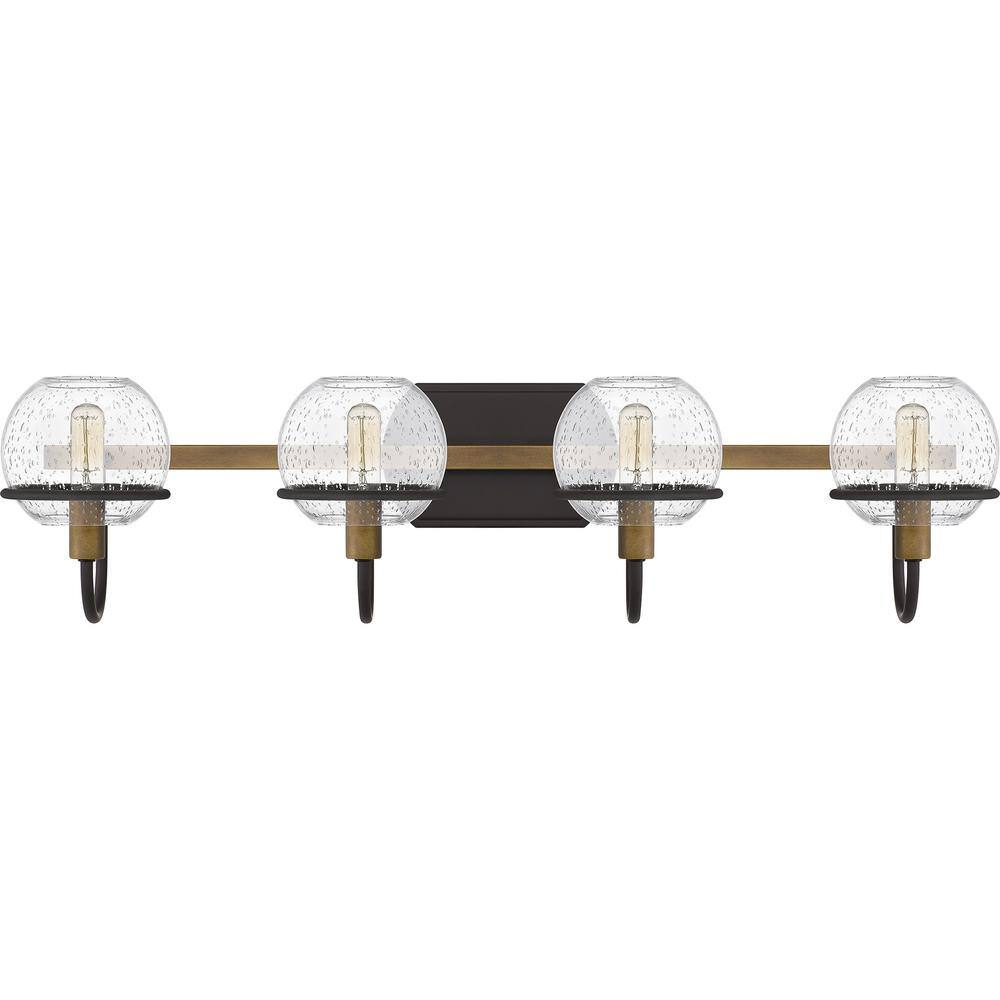 Phoenix Modern Lantern-Style Bath Light in Matte Black and Western Bronze