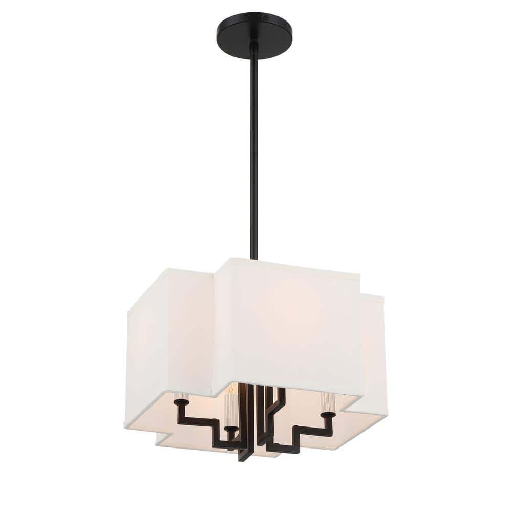 Minka Lavery - Upham Estates - 4 Light Convertible Pendant-9.63 Inches Tall and