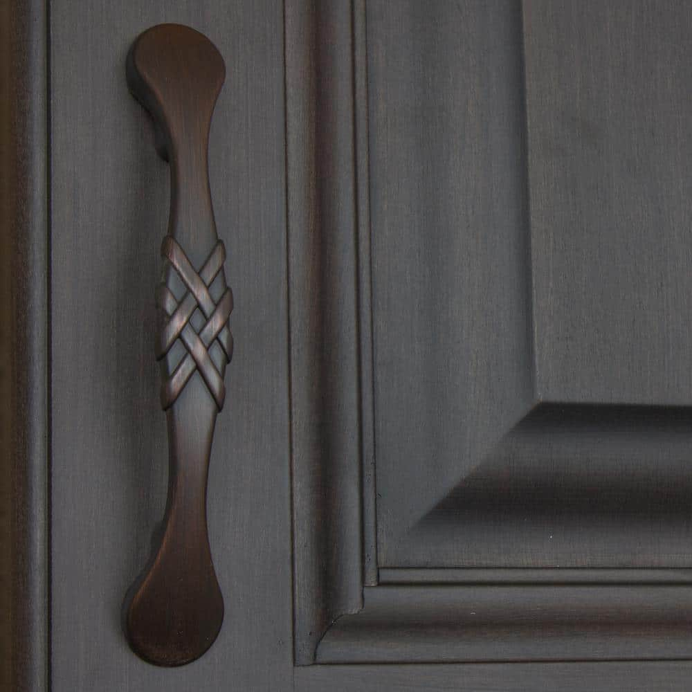 3 in. Center-to-Center Oil Rubbed Bronze Braided Cabinet Pulls (10-Pack)