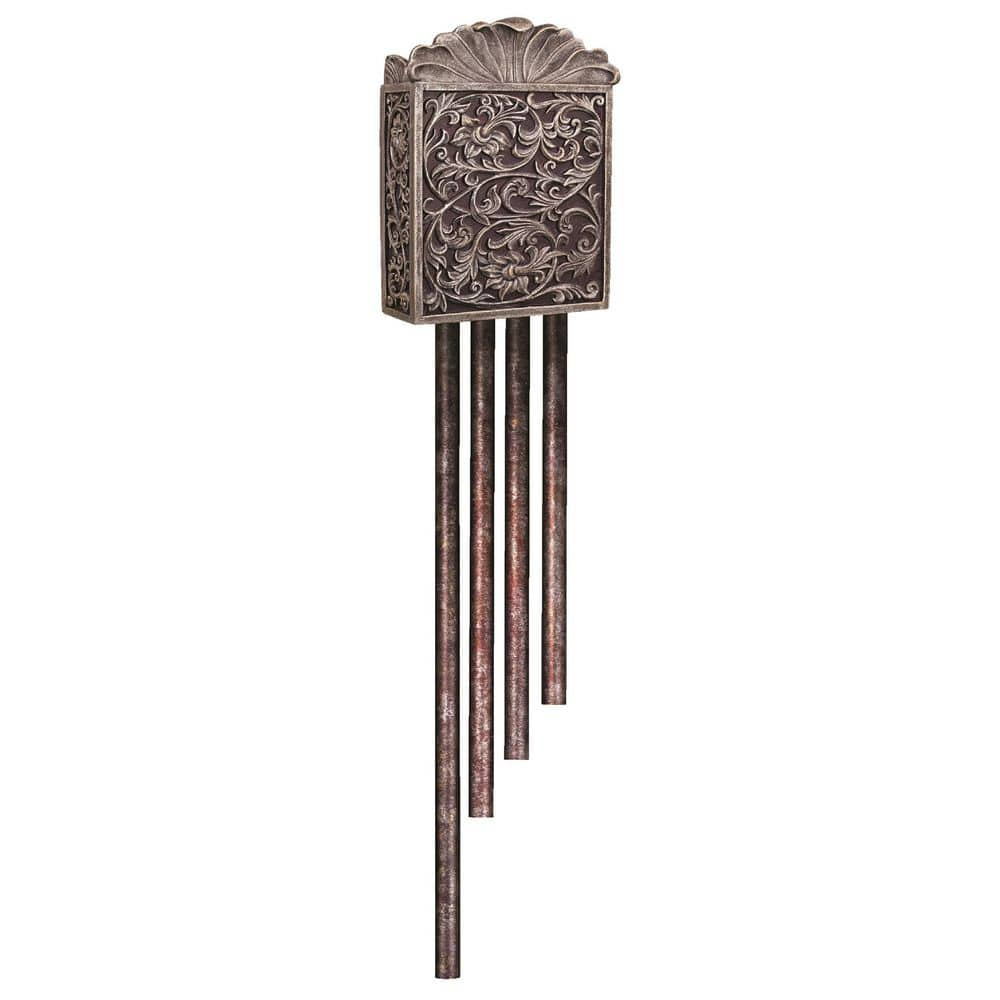 Craftmade Westminster Carved Long Chime in Hand Painted Renaissance Crackle - Silver