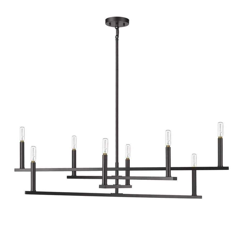 Acclaim Lighting In20026 Hale 8 Light 42" Wide Candle Style Chandelier - Black