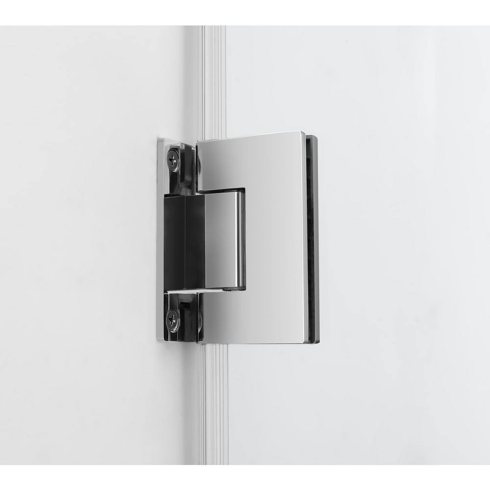 Aston Sdr997ez-2480 Kinkade Xl 80" High X 24" Wide Hinged Frameless Shower Door - Chrome