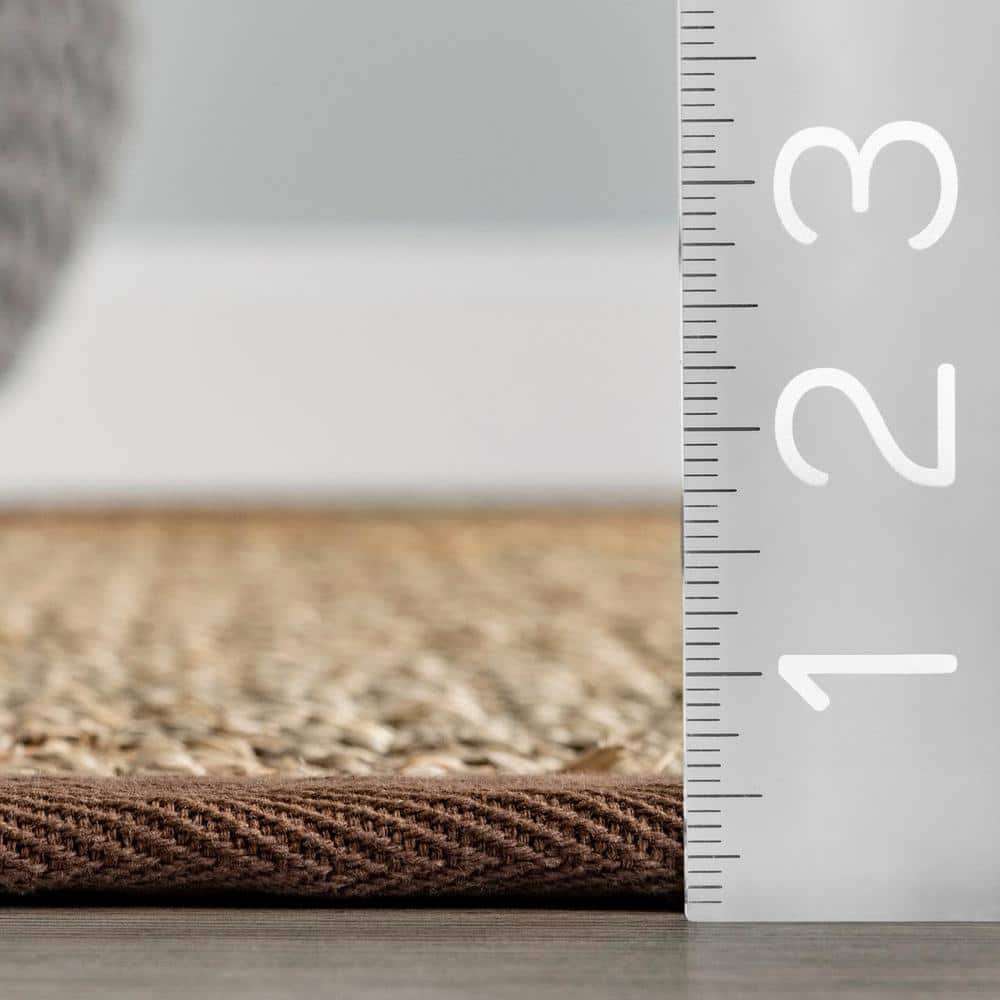 nuLOOM Elijah Seagrass with Border Area Rug