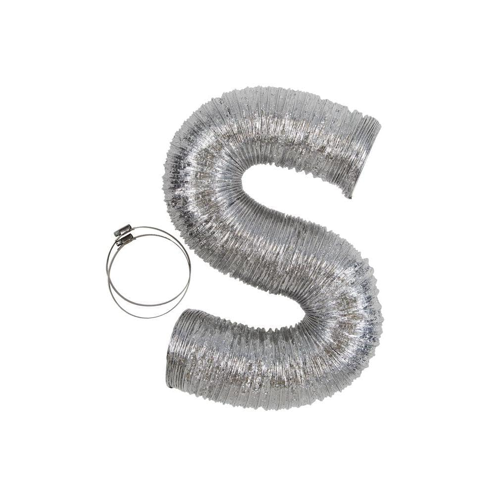 GE Appliances Dryer Duct, 8 Foot Length Metal Dryer Transition Duct, PM08X10085, UL Listed