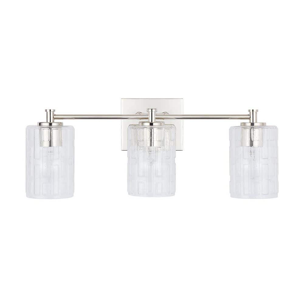 Capital Lighting - 3 Light Transitional Bath Vanity Approved for Damp Locations
