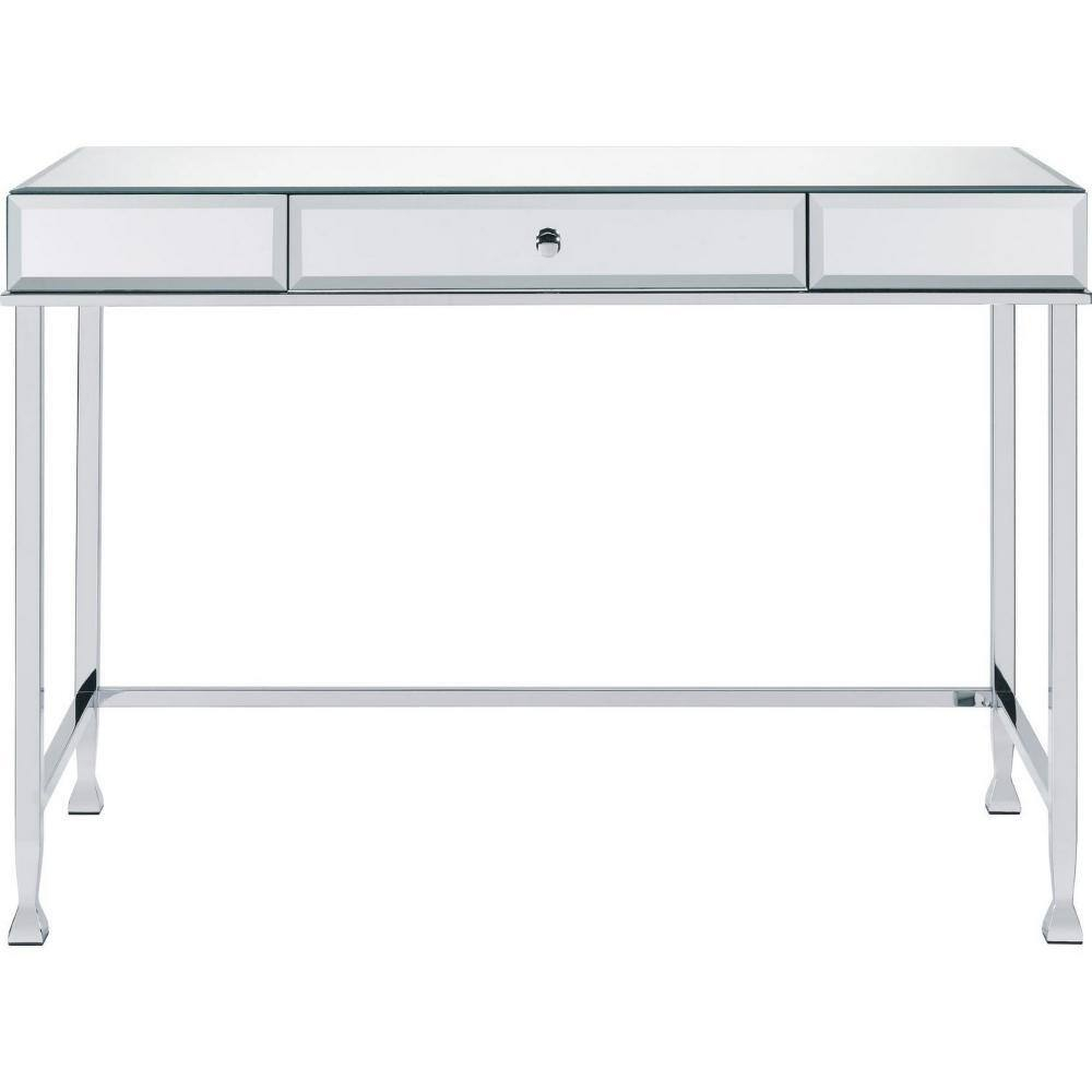 Sleek White Rectangular Work Desk with Adjustable Hutch and Storage Drawer