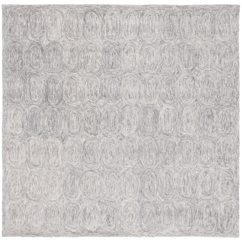 SAFAVIEH Metro Wichita Geometric Area Rug, Grey, 6' x 6' Square