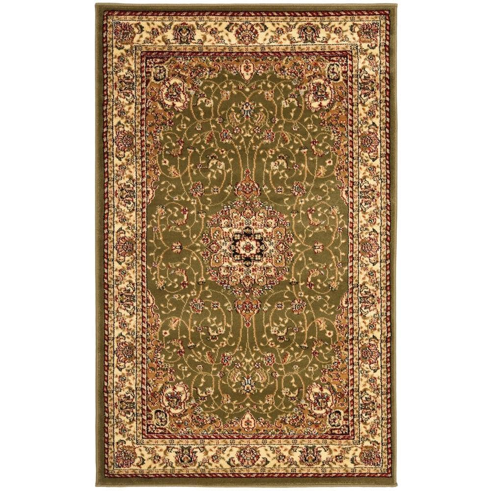 Lyndhurst LNH329 Power Loomed Area Rug - Sage/Ivory - 5'3"x7'6" - Safavieh.