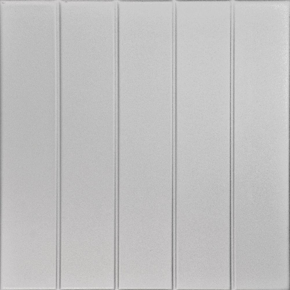 Bead Board 1.6 ft. x 1.6 ft. Polystyrene Glue-up Ceiling Tile