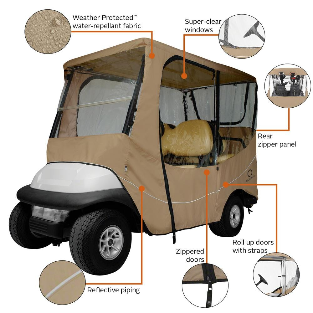 Classic Accessories Fairway Golf Cart Travel Enclosure