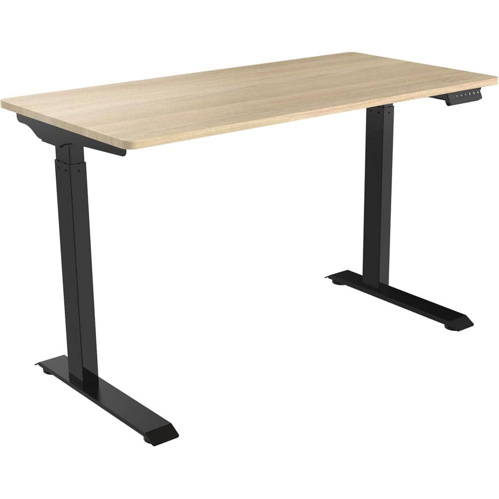 Hanover 47-In. Electric Sit or Stand Desk with Adjustable Heights, Natural