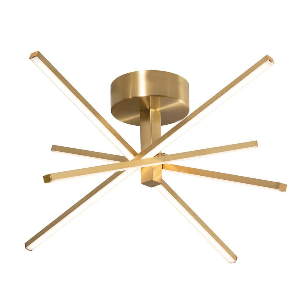 AFX - Jaxx - 4 Light Flushmount-Satin Brass Finish