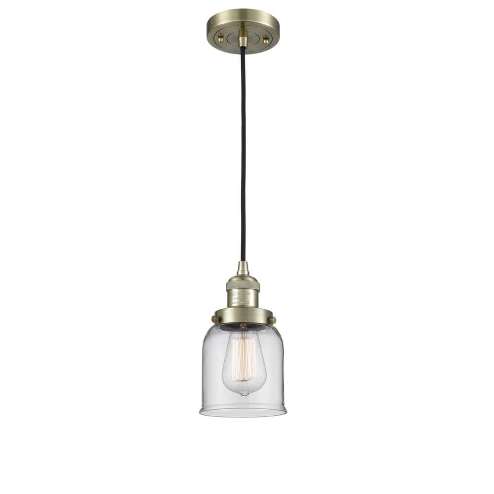 Innovations Lighting Bell 1 - Light Pendant in  Antique Brass