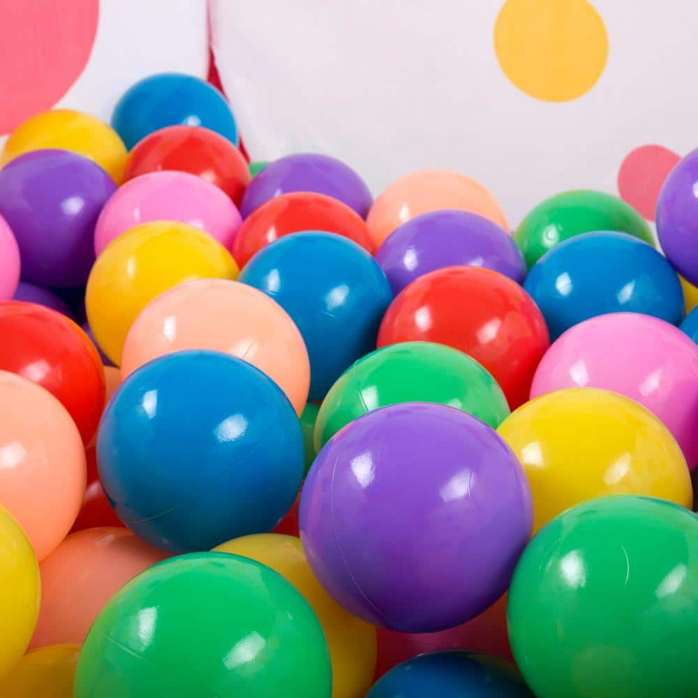 Colorful Six-Sided Pop-Up Ball Pit Tent with 200 Balls