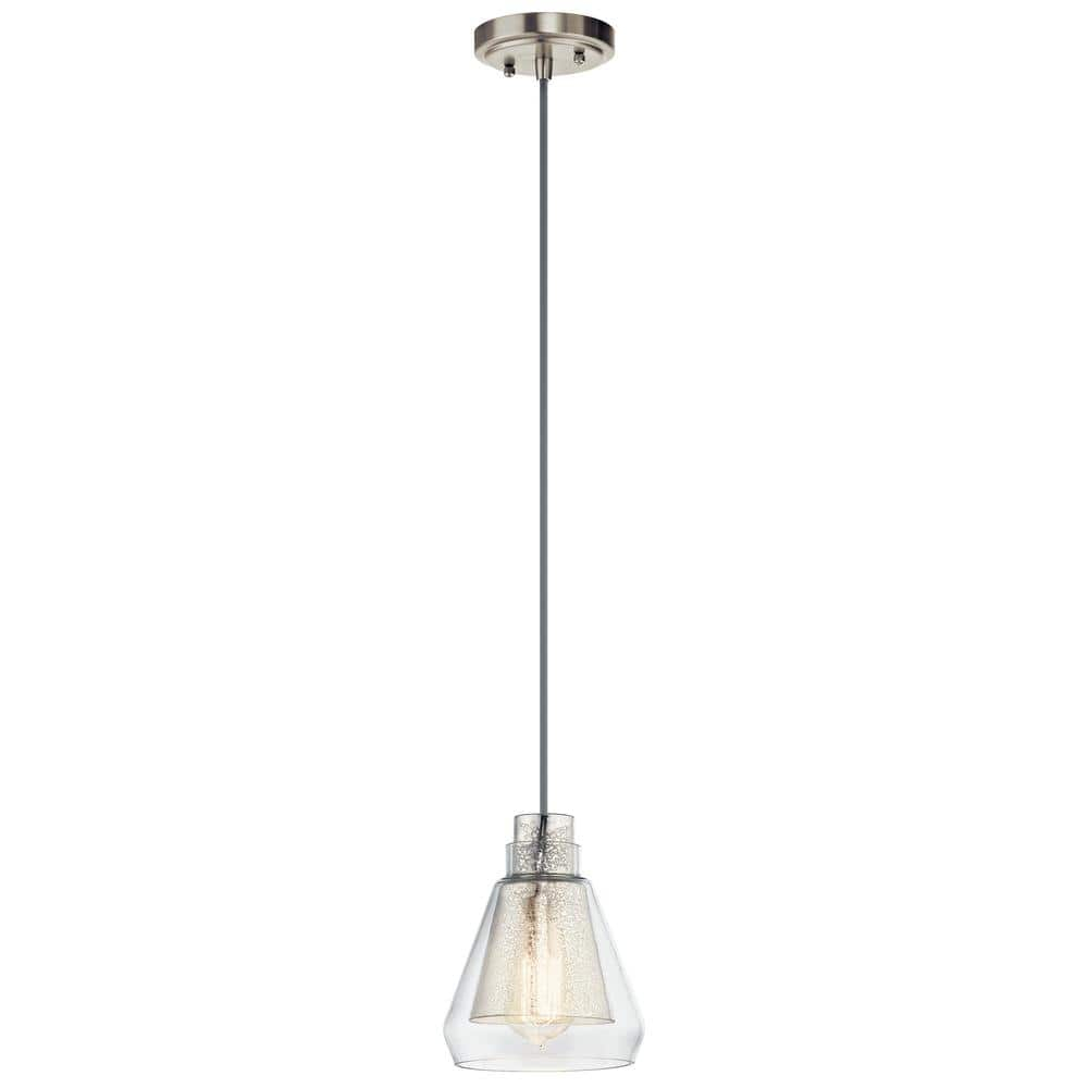 Kichler Lighting Evie 1 - Light Pendant in  Brushed Nickel