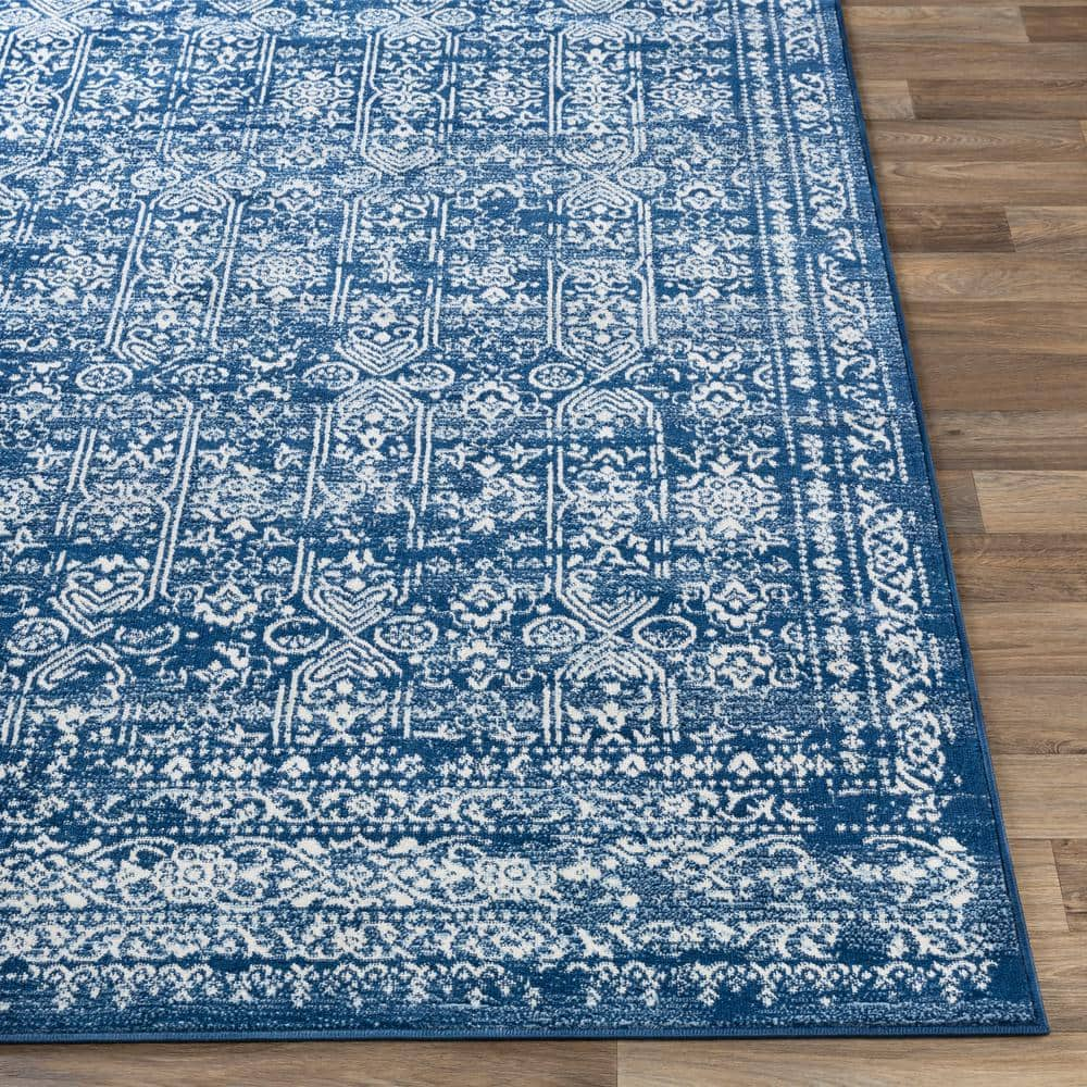 Livabliss Roma Vintage Oriental Area Rug,5'3" x 7'1",Dark Blue