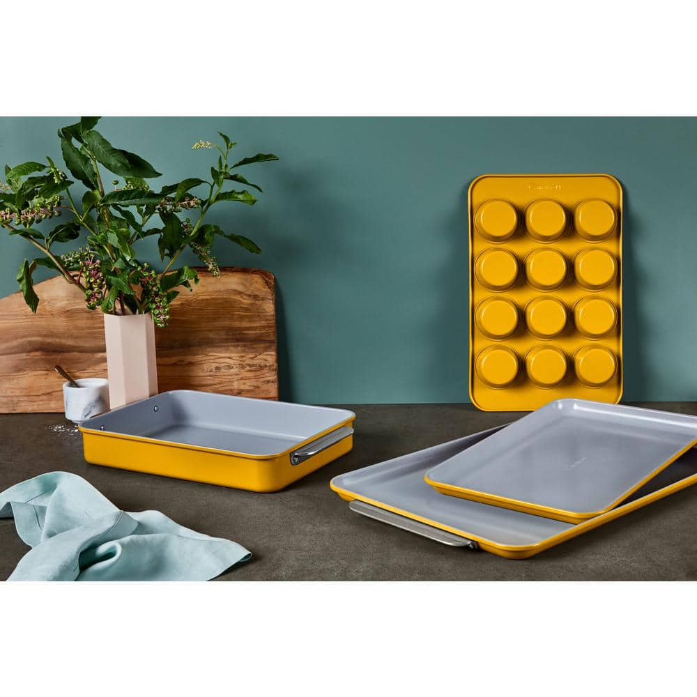 Caraway Non-Toxic Nonstick Ceramic Half Bakeware Set