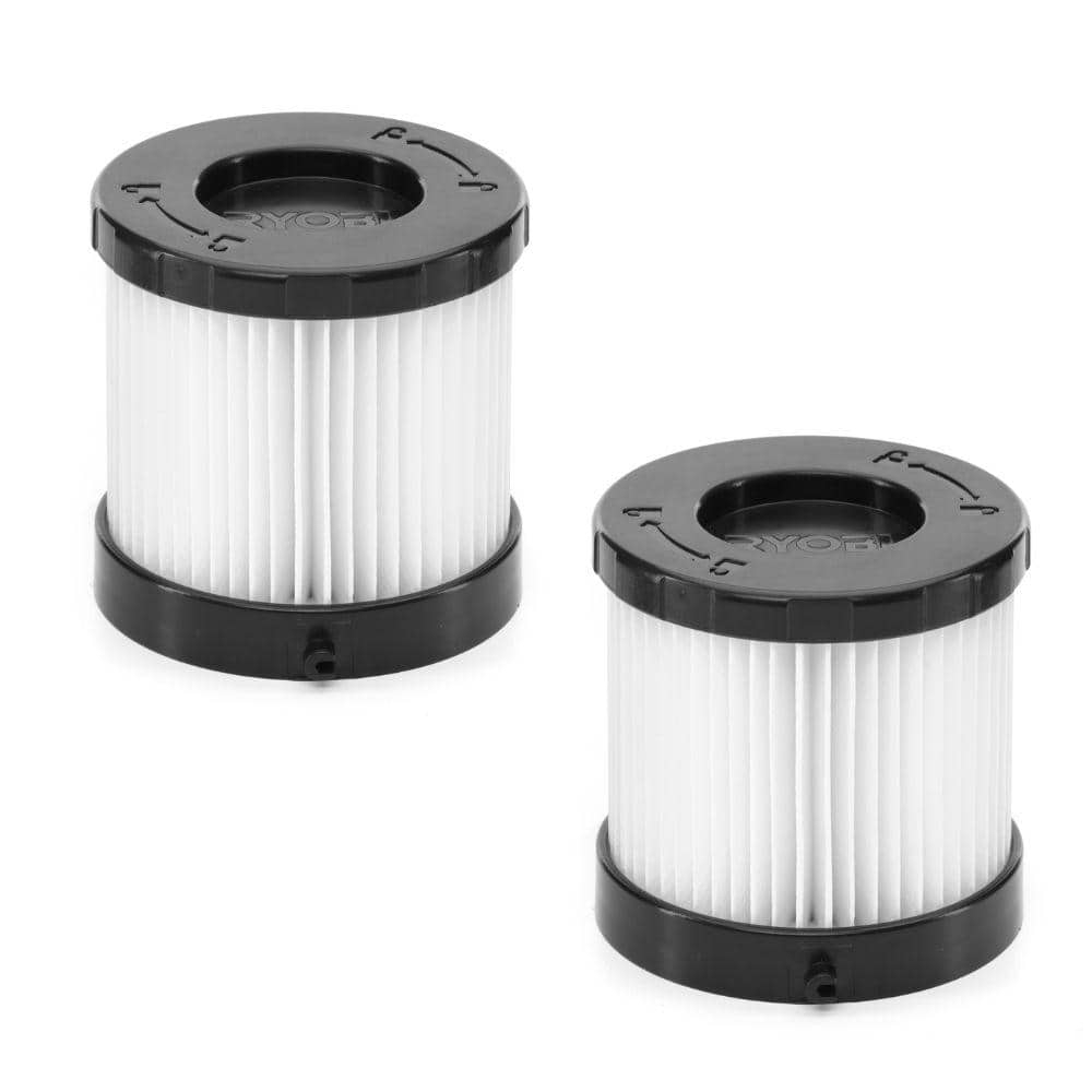 2 Pack Jobsite Replacement HEPA Filters For Ryobi 18V ONE+ HP Brushless PBLHV701 Handheld Vacuum Cleaner, Compare To Part# A32HF01