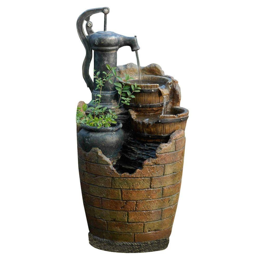 Jeco Glenville Water Pump Cascading Water Fountain
