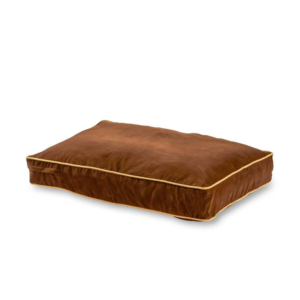 Happy Hounds Buster Rectangle Pillow Style Dog Bed, Cocoa, Extra Small (24 x 18 in.)