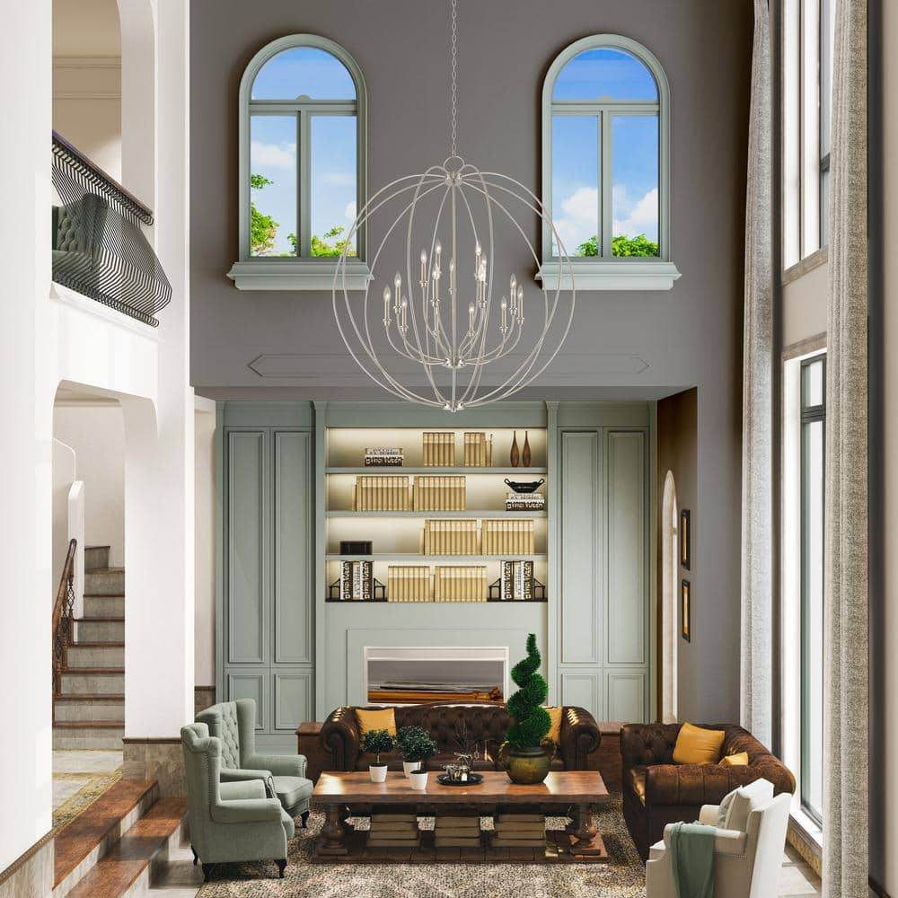 Livex Lighting - Milania - 15 Light Foyer Chandelier in Farmhouse Style - 42