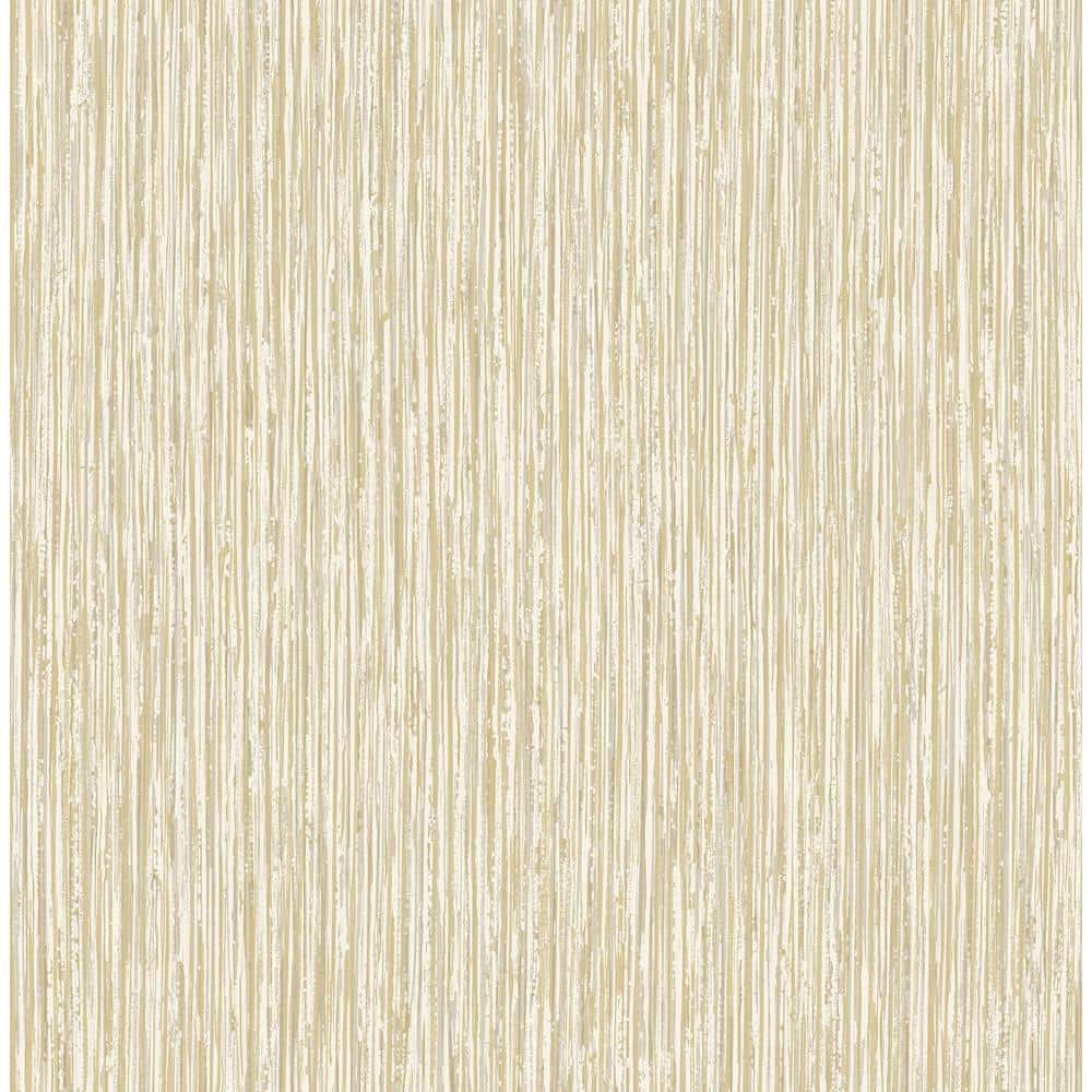 Fine Decor Kofi Champagne Faux Grasscloth Wallpaper, 20.5-in by 33-ft, 56.4 sq. ft