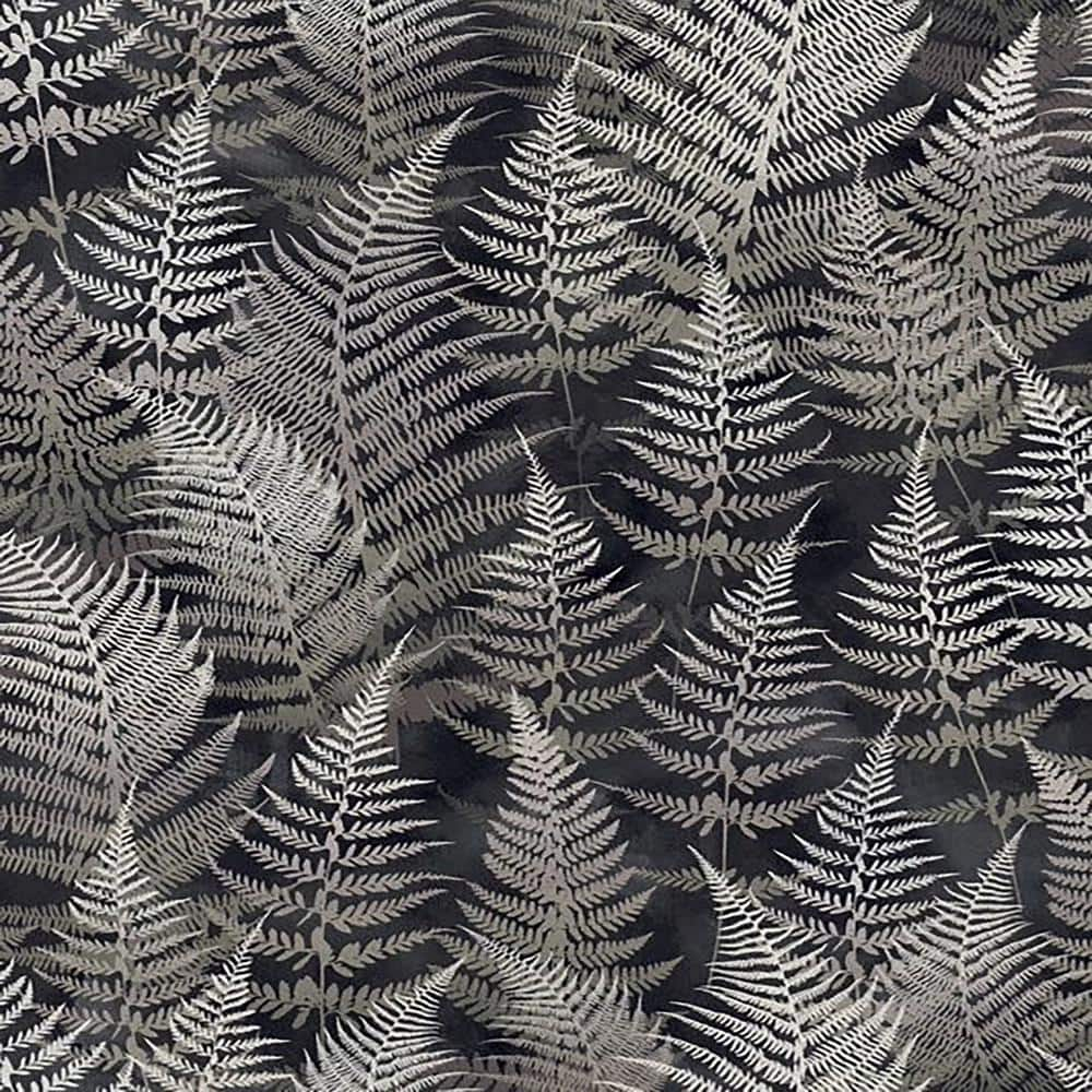Clarissa Hulse Woodland Fern Charcoal Removable Wallpaper