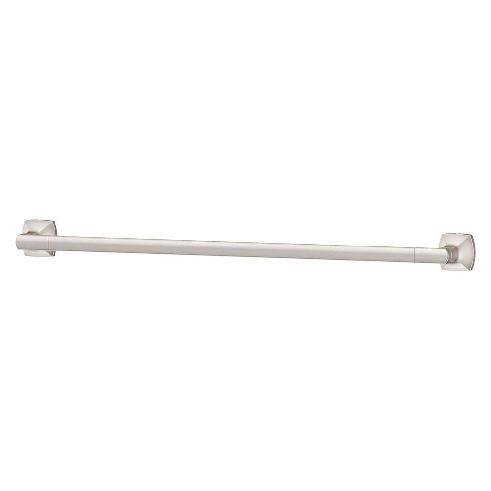 Pfister Vaneri Bath Towel Bar for Bathroom, 24-Inch, Wall-Mounted, Screw-In, Spot Defense Brushed Nickel Finish, BTBVRI2GS
